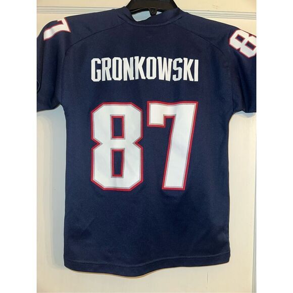 New England Patriots Jersey Small 8 youth Rob Gronkowski Youth NFL Football 87 K - Picture 1 of 6